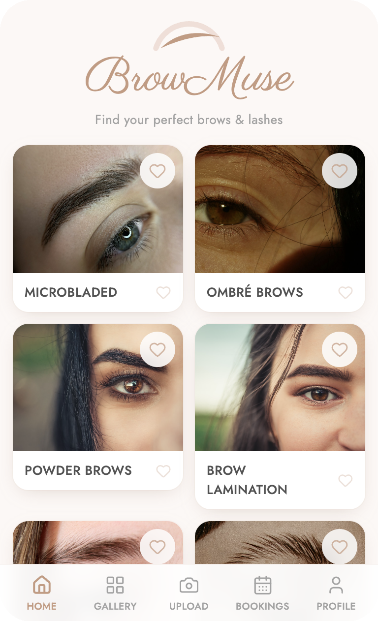 BrowBook brow and lash studio app